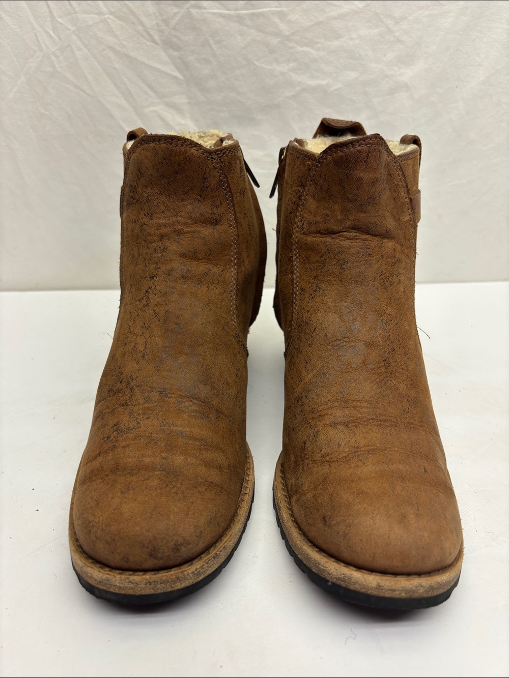 UGG leather ankle boots, size 7